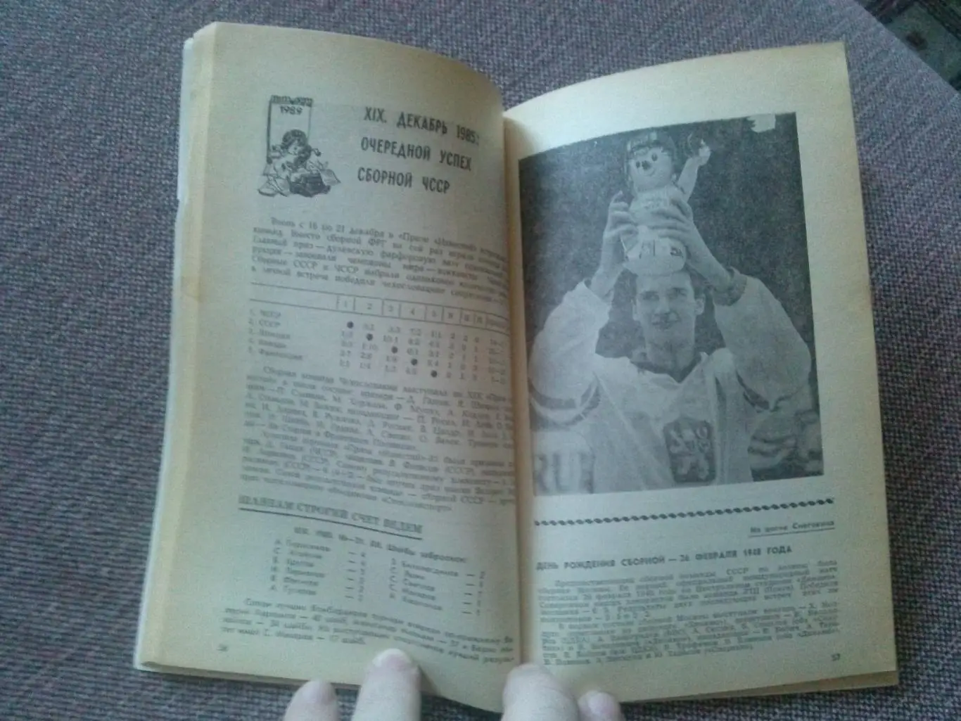 Хоккей : Тысяча и одна служба Снеговика 1989 г. Турнир газеты Известия 7