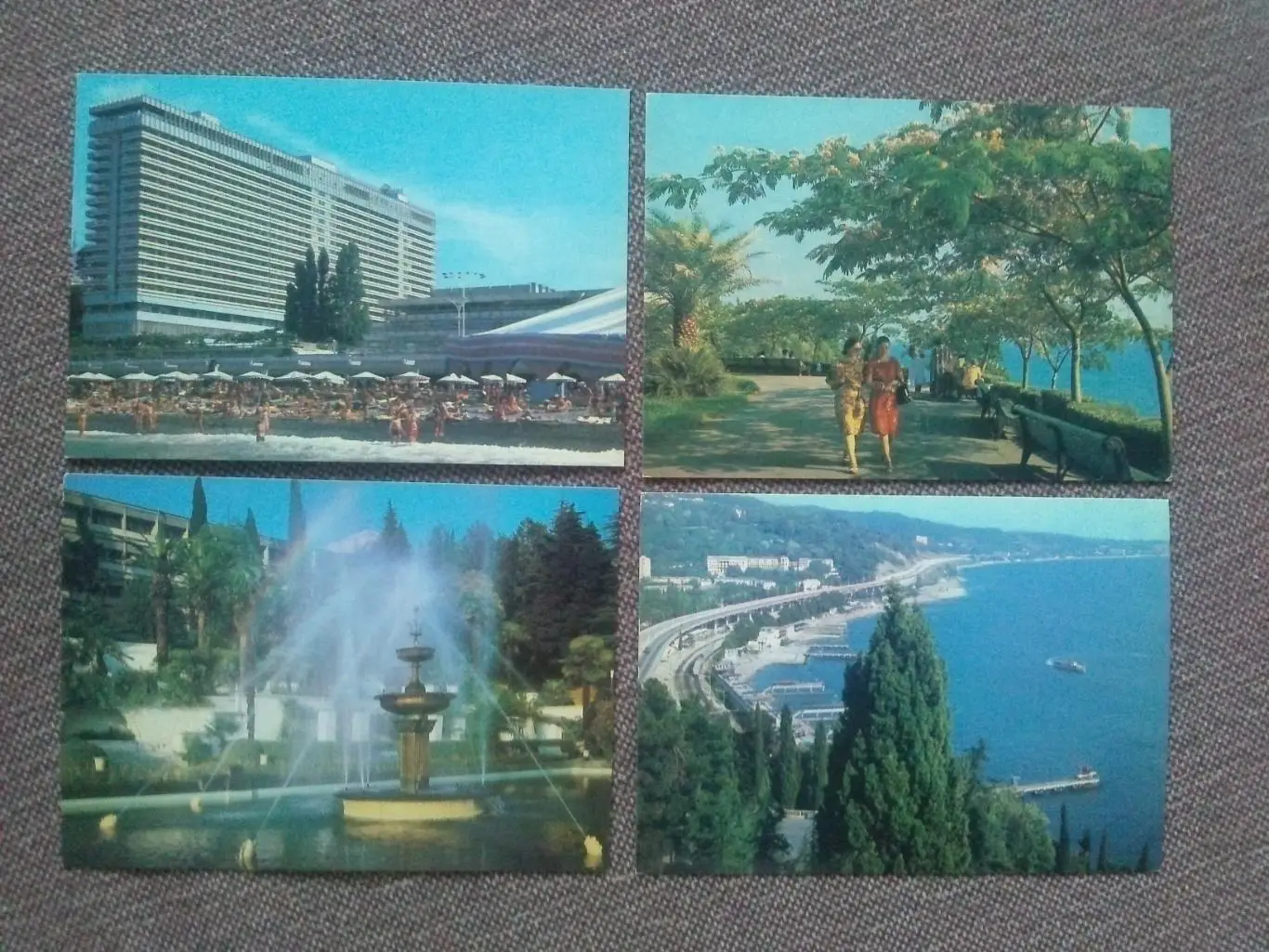 Города СССР : Сочи 1981 г. полный набор - 16 открыток (чистые почтовые) 2