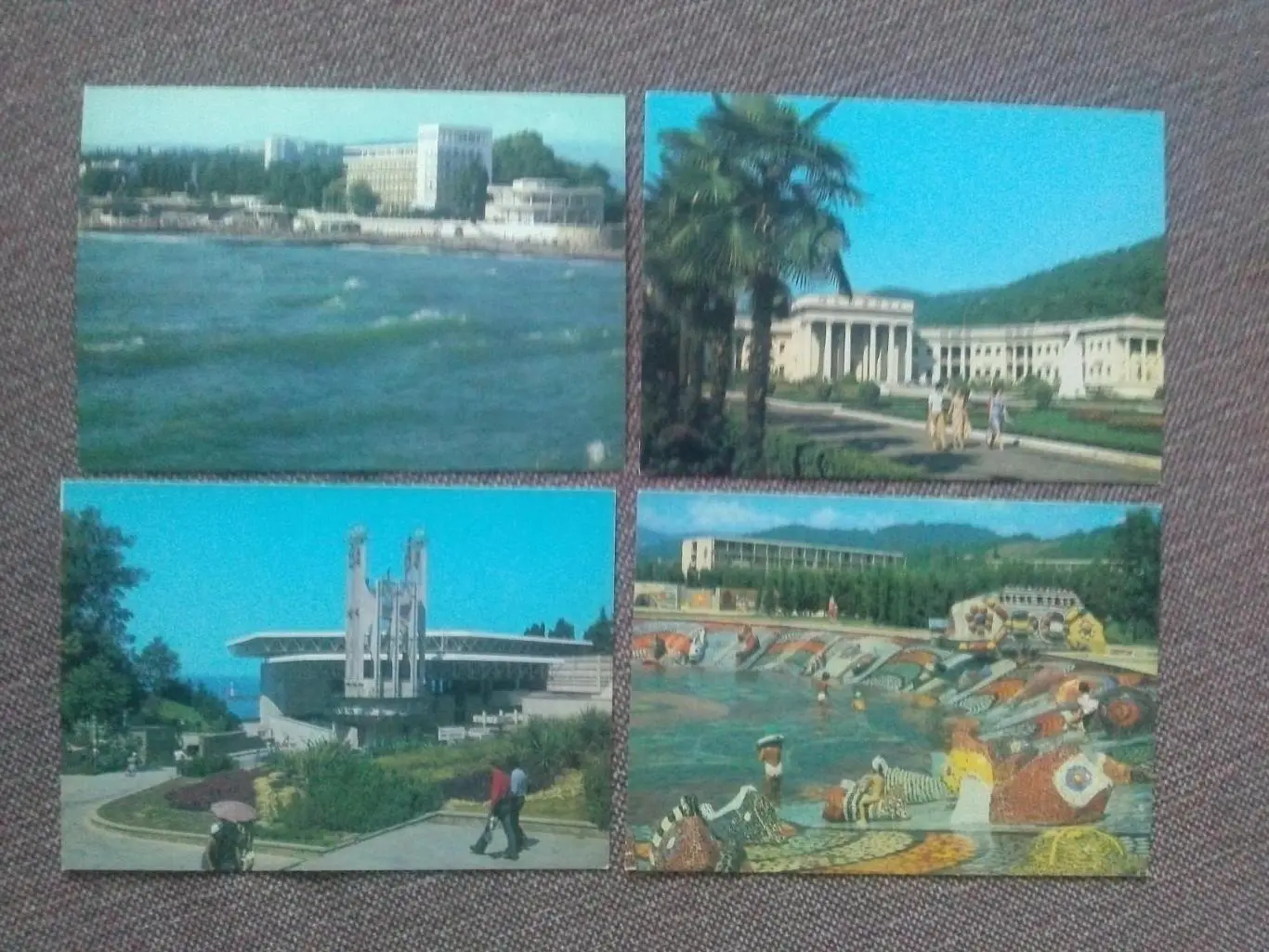 Города СССР : Сочи 1981 г. полный набор - 16 открыток (чистые почтовые) 3
