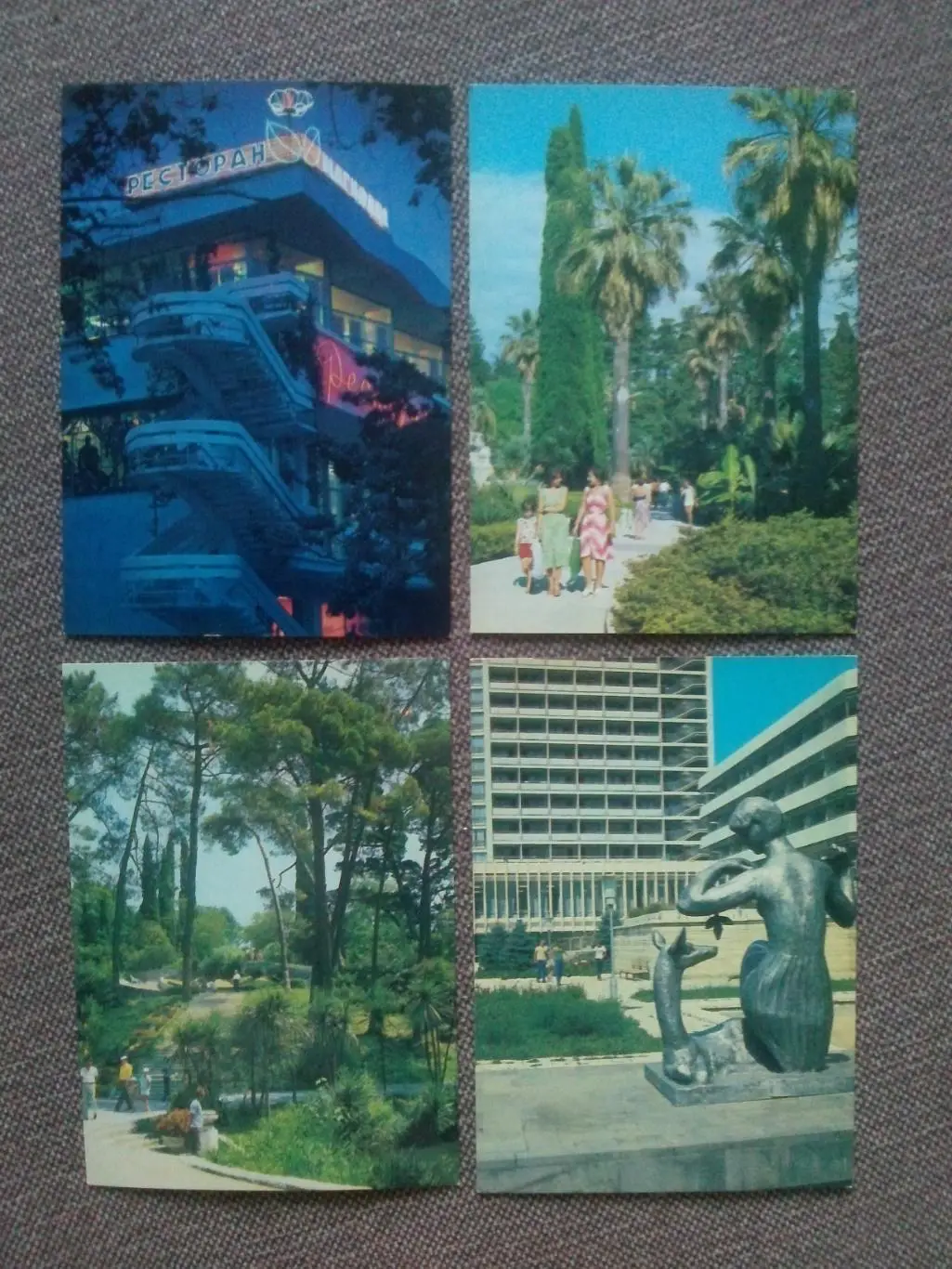 Города СССР : Сочи 1981 г. полный набор - 16 открыток (чистые почтовые) 5