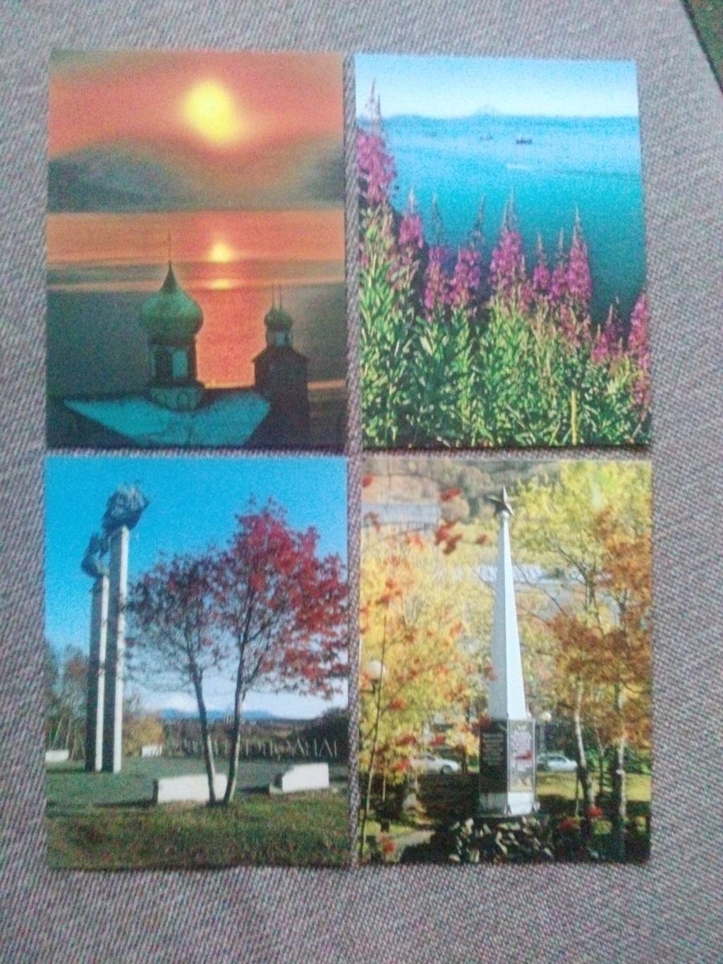 Осенний Петропавловск-Камчатский 2000 - е годы (Россия) полный набор-15 открыток 4