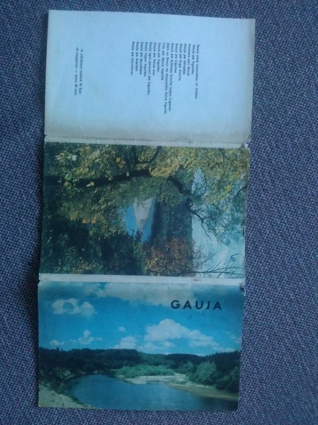 Памятные места СССР : Гауя (60 - е годы) Латвия , полный набор - 15 открыток 1