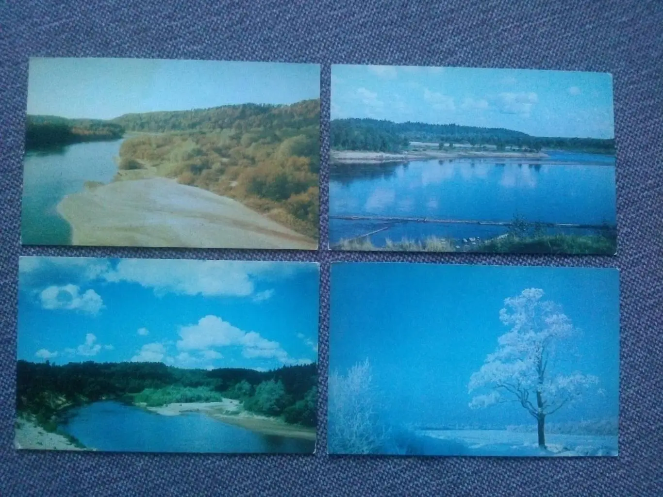 Памятные места СССР : Гауя (60 - е годы) Латвия , полный набор - 15 открыток 2