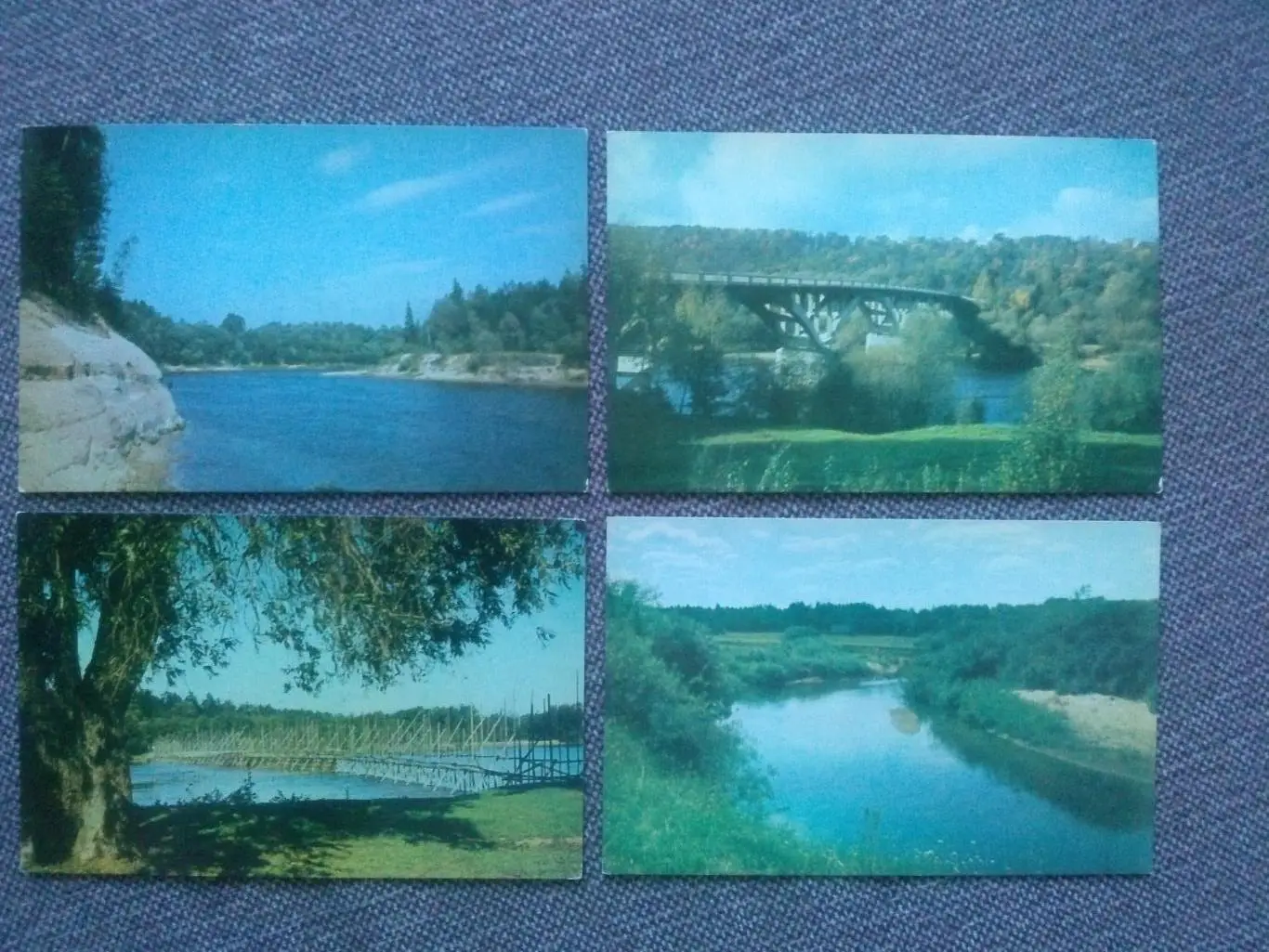 Памятные места СССР : Гауя (60 - е годы) Латвия , полный набор - 15 открыток 3