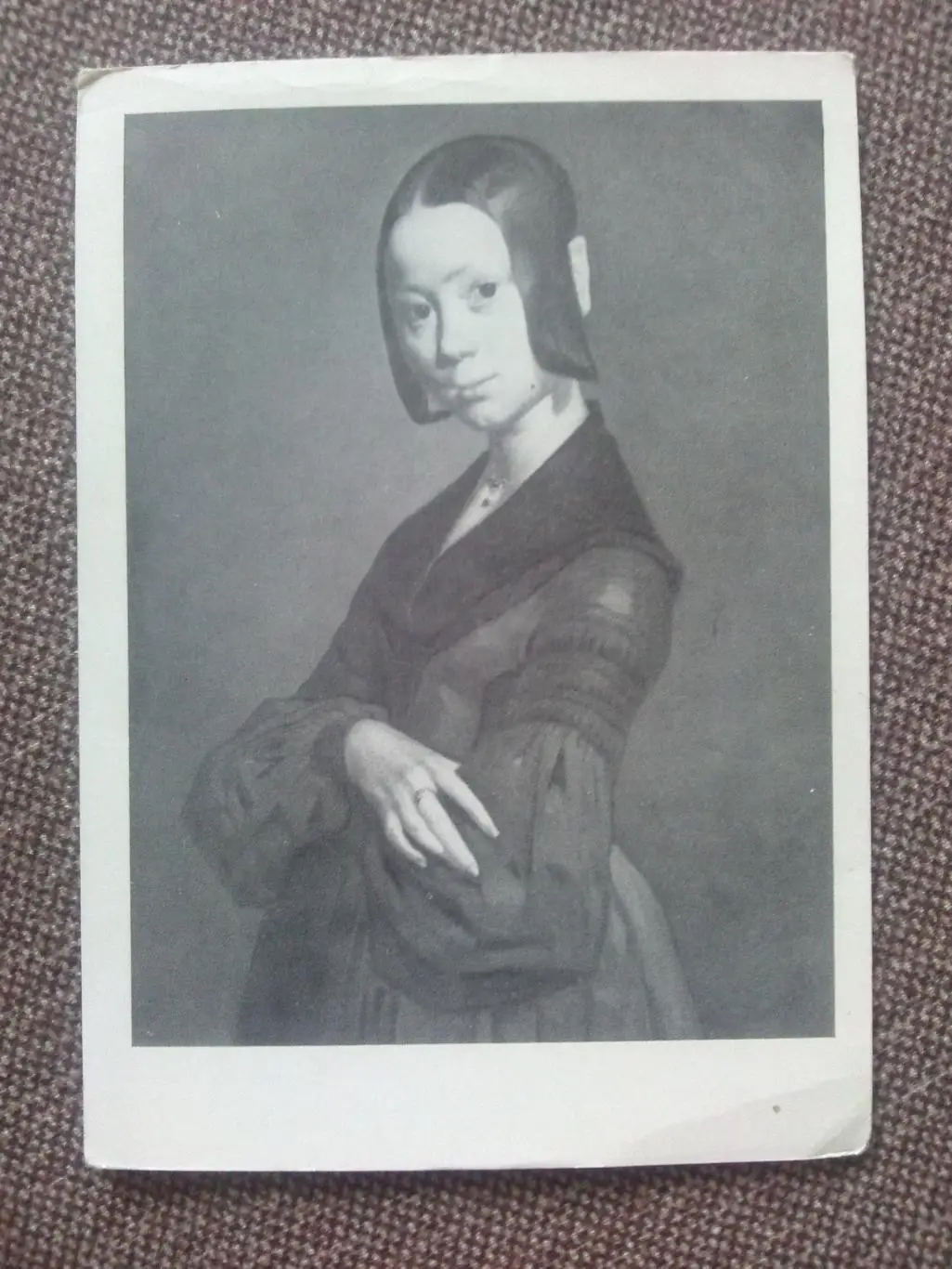 Живопись : Жан Франсуа Милле - Портрет Полины Оно 1959 г. (почтовая) ИЗОГИЗ