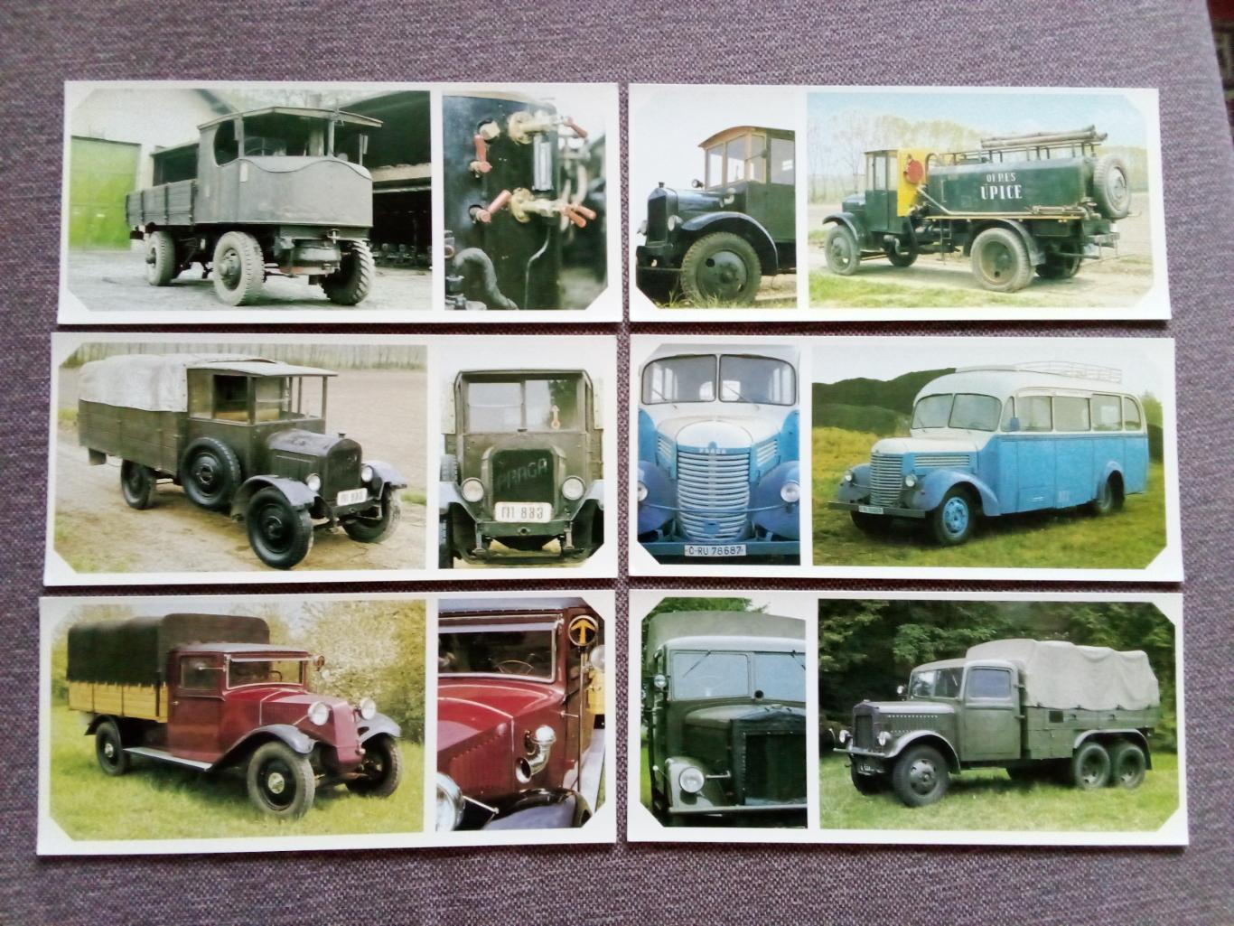 Чехословакия Старые автомобили (70-е годы) полный набор - 17 открыток 4
