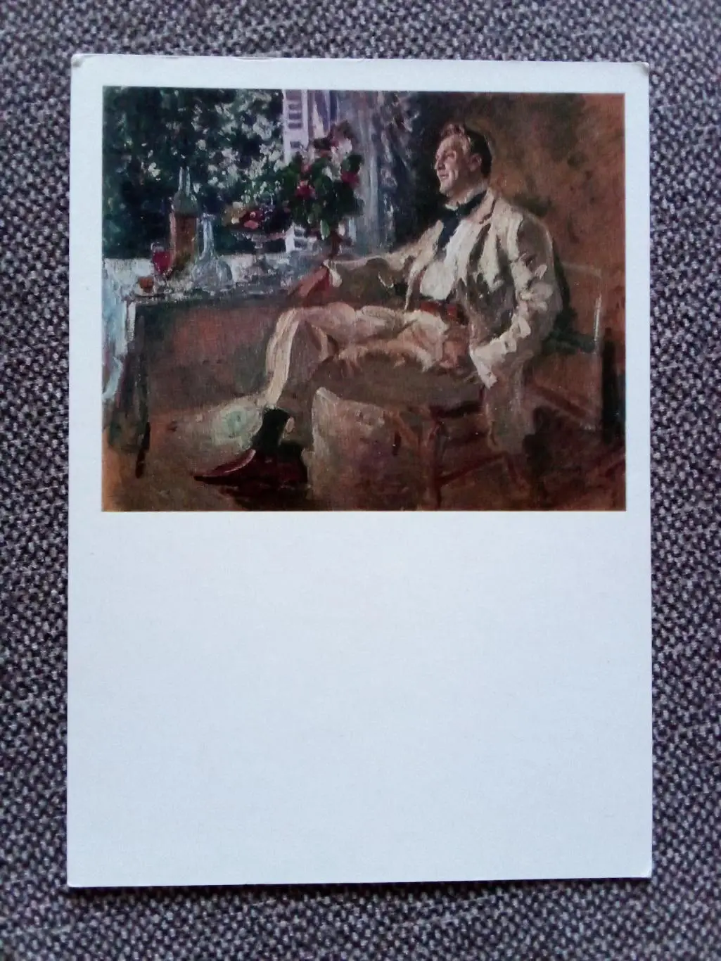 Портрет Ф.В. Шаляпина ( Шаляпин ) 70 - е годы (художник : К.А. Коровин) живопись