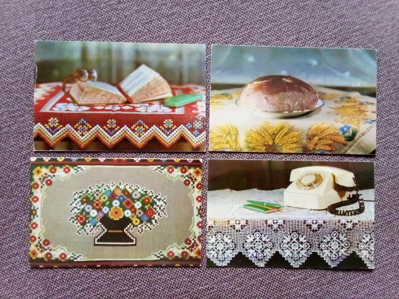 Полный набор открыток : Увлечение - вышивка 1975 г. полный набор - 15 открыток 2