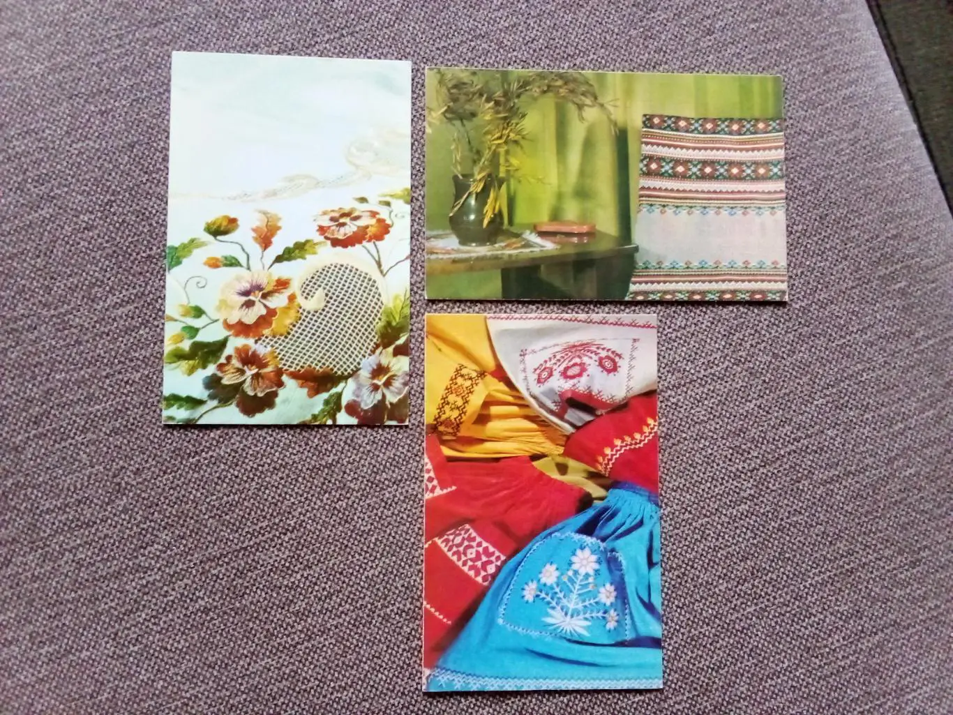 Полный набор открыток : Увлечение - вышивка 1975 г. полный набор - 15 открыток 3