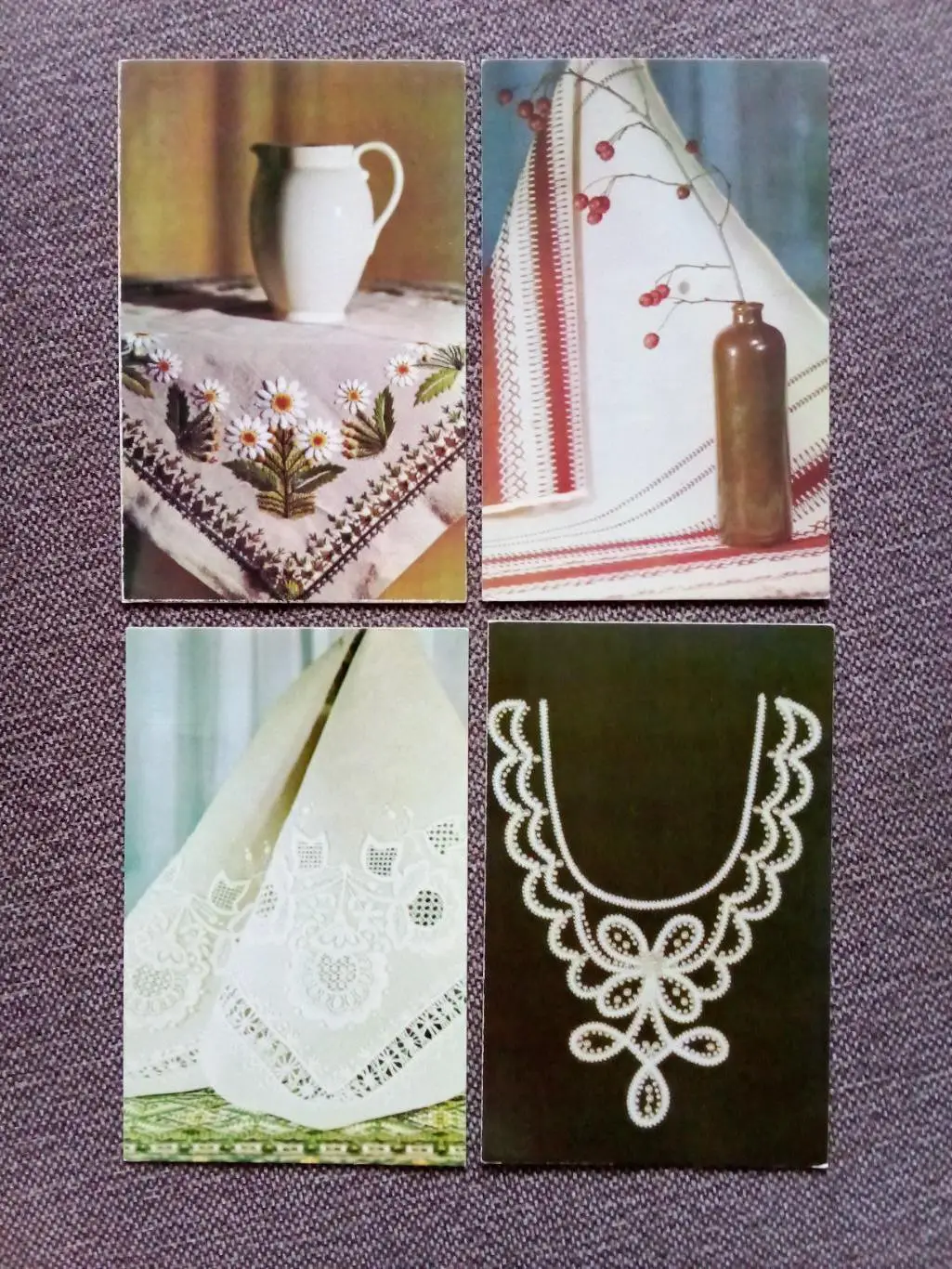 Полный набор открыток : Увлечение - вышивка 1975 г. полный набор - 15 открыток 4