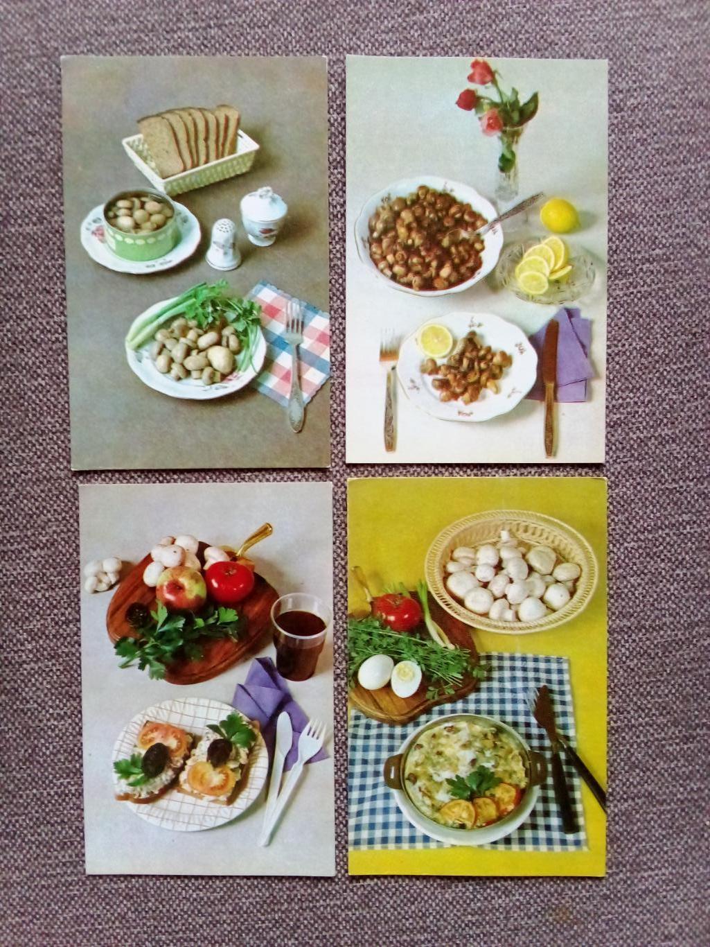 Советы хозяйкам - Блюда из шампиньонов 1985 г. полный набор - 15 открыток 4