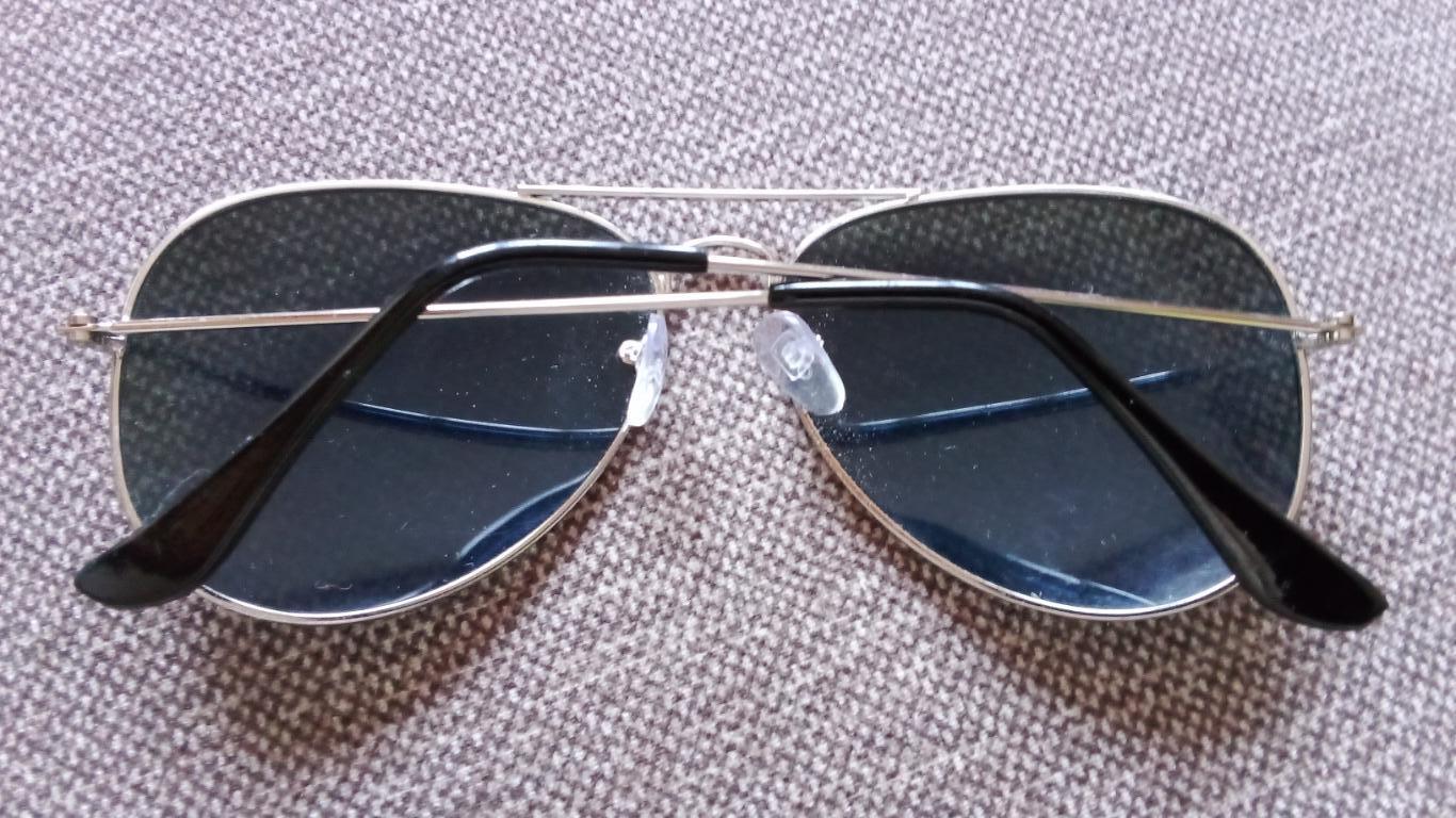Очки солнцезащитные ( капли ) зеркальные ультрамарин ( новые ) Стильные очки 1
