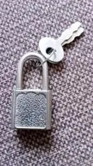 Миниатюрный навесной замок с ключами (новый) металл (Эксклюзив) редкость