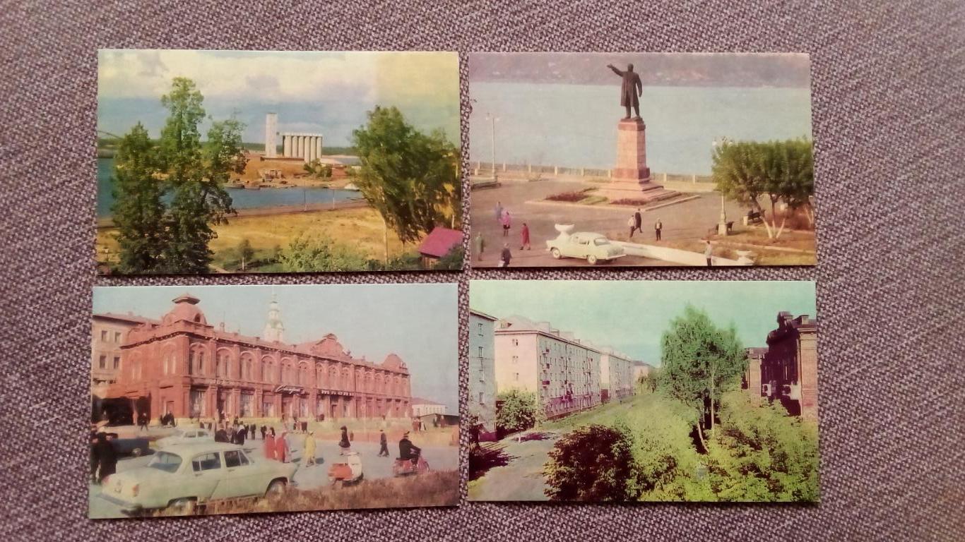 Города СССР : Кинешма (Ивановская область) 1968 г. полный набор - 8 открыток 4