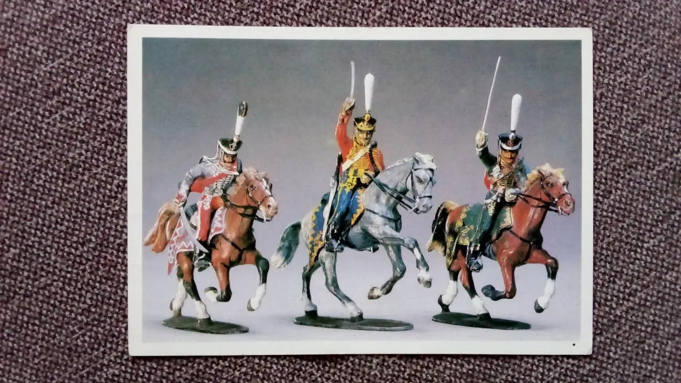 Оловянные солдатики : Офицеры - гусары различных полков 1812 г. Русская армия