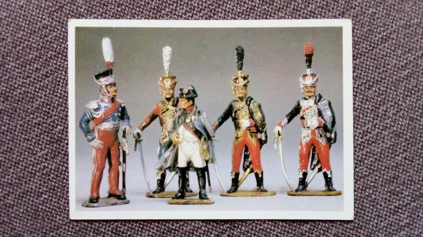 Оловянные солдатики : Наполеон и офицеры различных полков 1812 г. Армия Франции