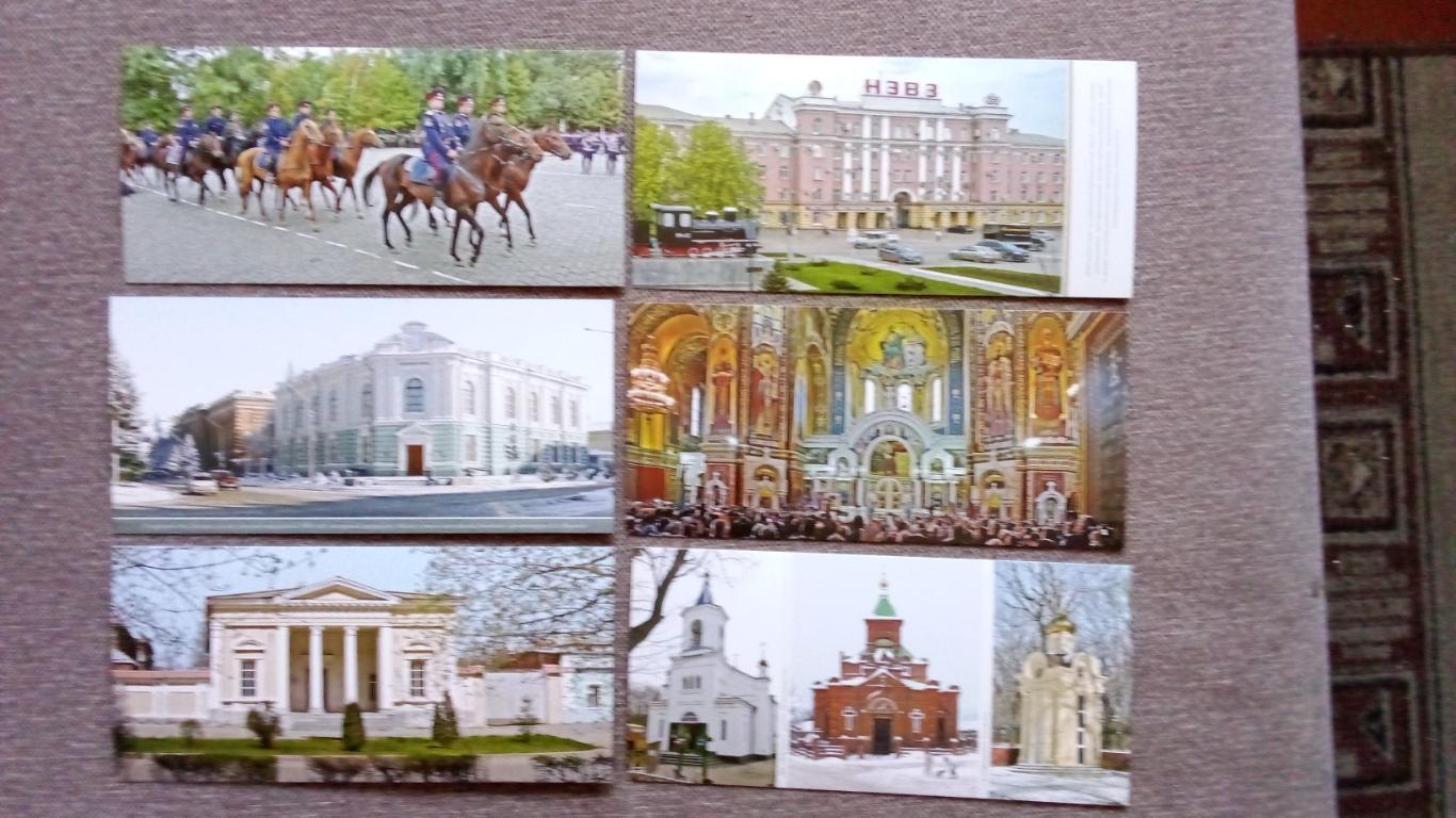 Города России : Новочеркасск 2018 г. полный набор - 10 двухсторонних открыток 6