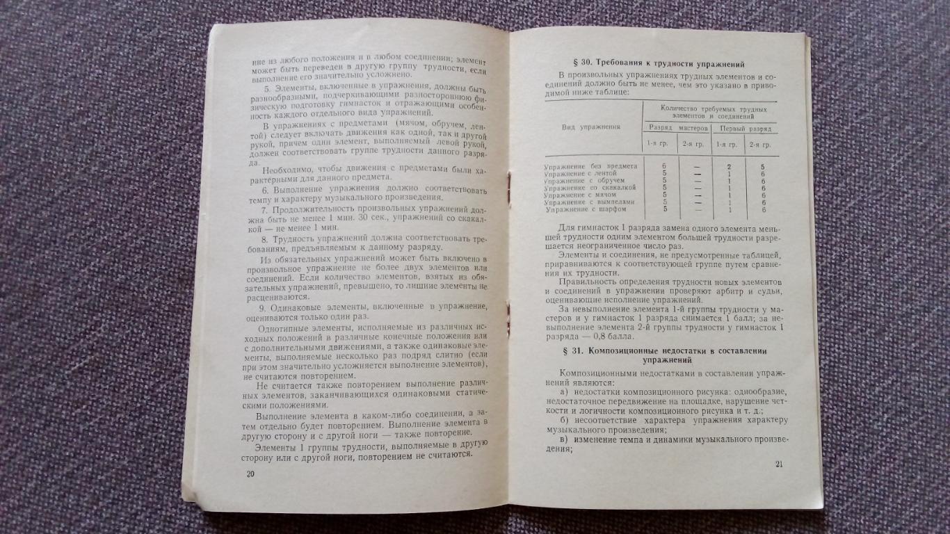 Правила соревнований : Художественная гимнастика 1967 г. ФиС Спорт 4