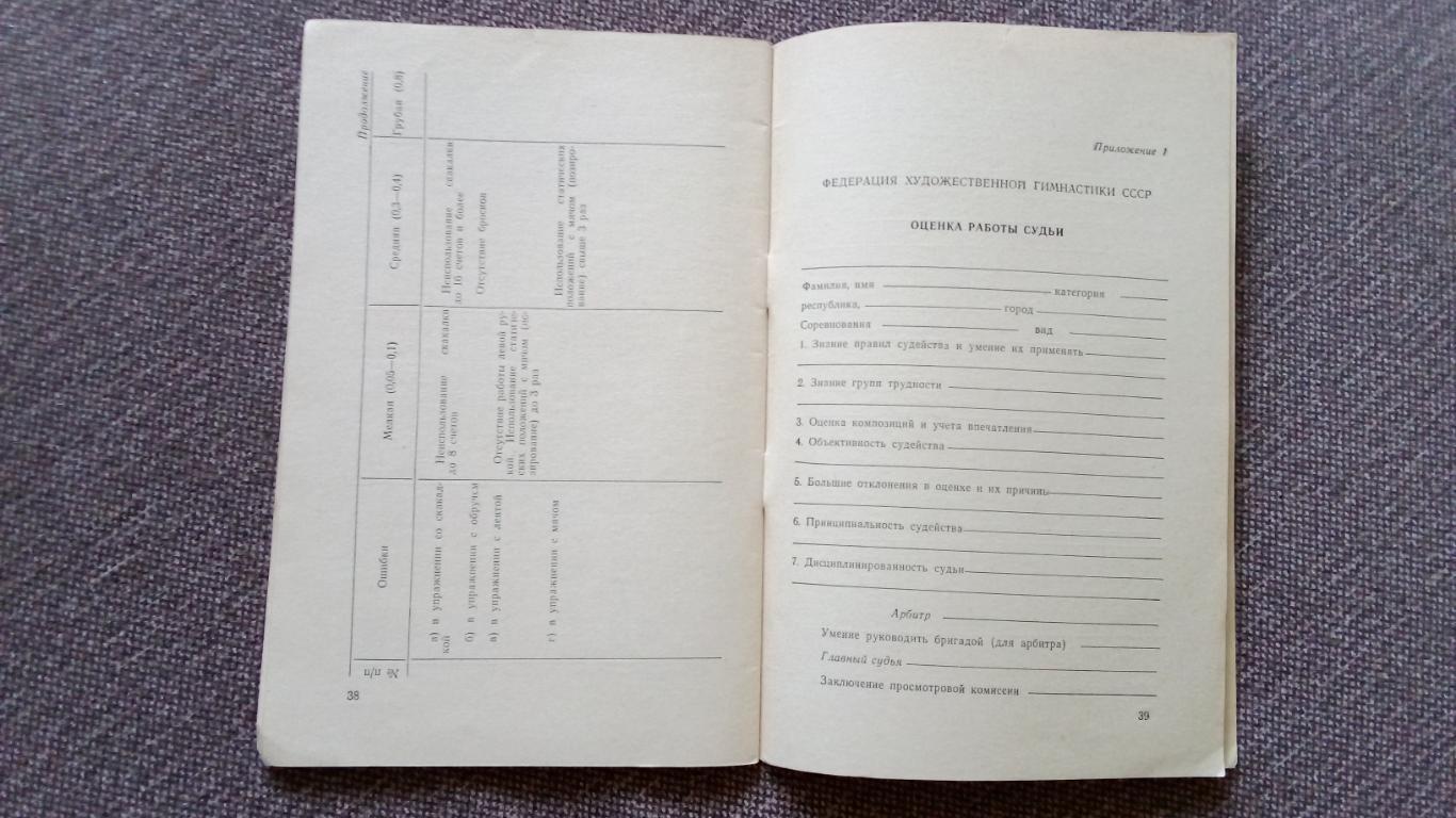 Правила соревнований : Художественная гимнастика 1967 г. ФиС Спорт 7