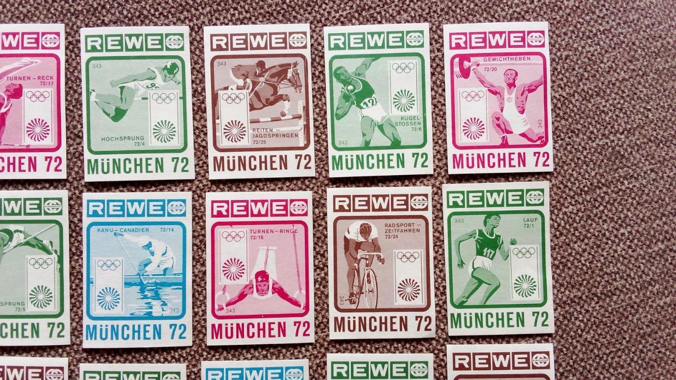 Спичечные этикетки (Спички) : Германия (ФРГ) Олимпиада 1972 г. Спорт (Футбол) 1