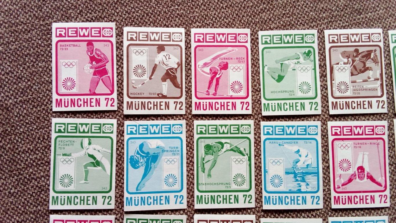 Спичечные этикетки (Спички) : Германия (ФРГ) Олимпиада 1972 г. Спорт (Футбол) 2