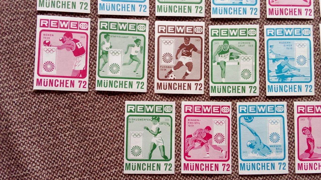 Спичечные этикетки (Спички) : Германия (ФРГ) Олимпиада 1972 г. Спорт (Футбол) 3