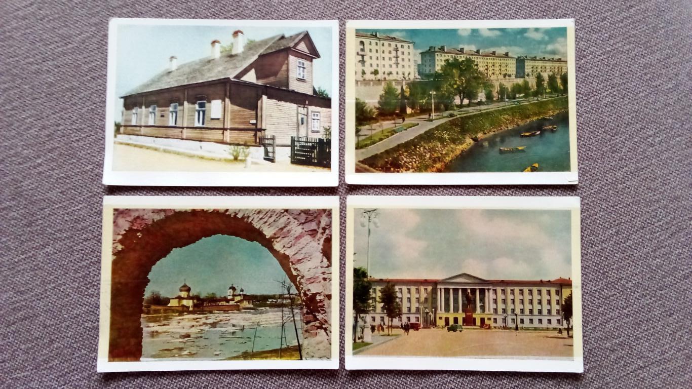 Города СССР : Псков 1963 г. полный набор - 12 открыток (чистые) Редкий набор 3