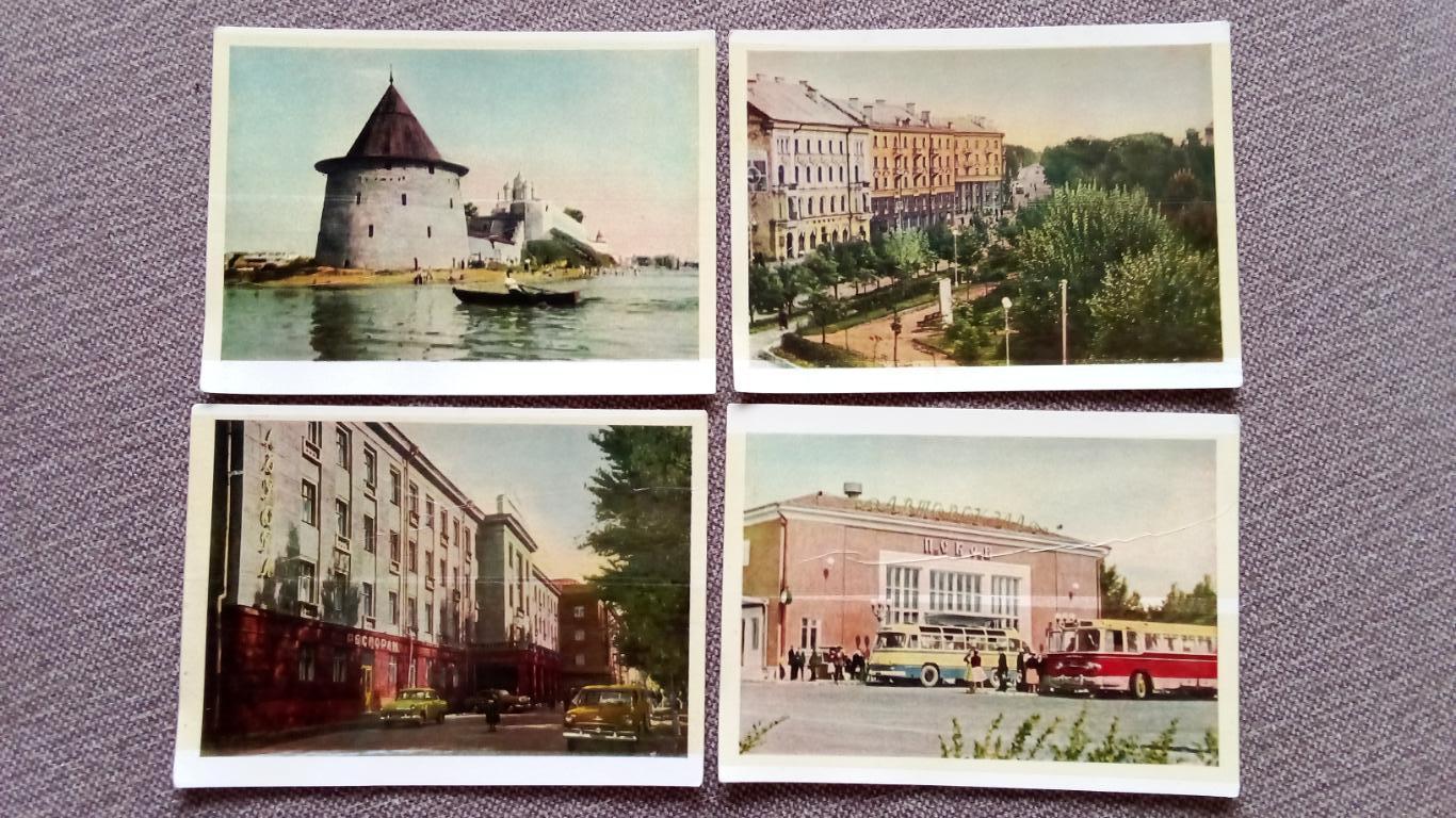 Города СССР : Псков 1963 г. полный набор - 12 открыток (чистые) Редкий набор 4