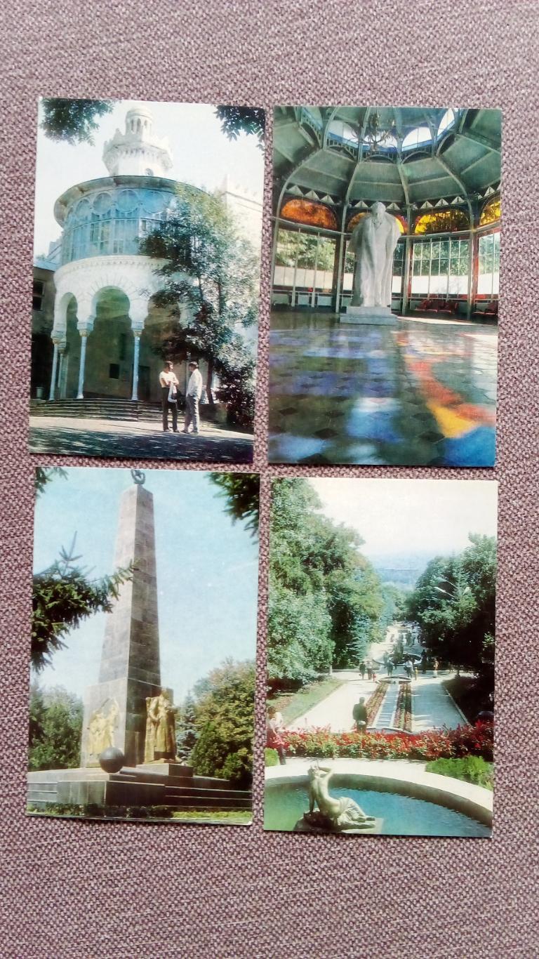 Города СССР : Железноводск 1984 г. полный набор - 12 открыток (чистые , идеал) 5