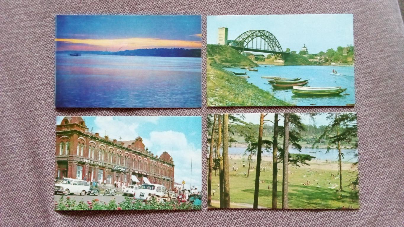 Города СССР : Кинешма (Ивановская область) 1972 г. полный набор - 15 открыток 2