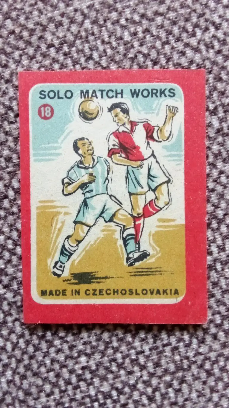 Спичечные этикетки (Спички) : Чехословакия (50 - е годы) Футбол Спорт