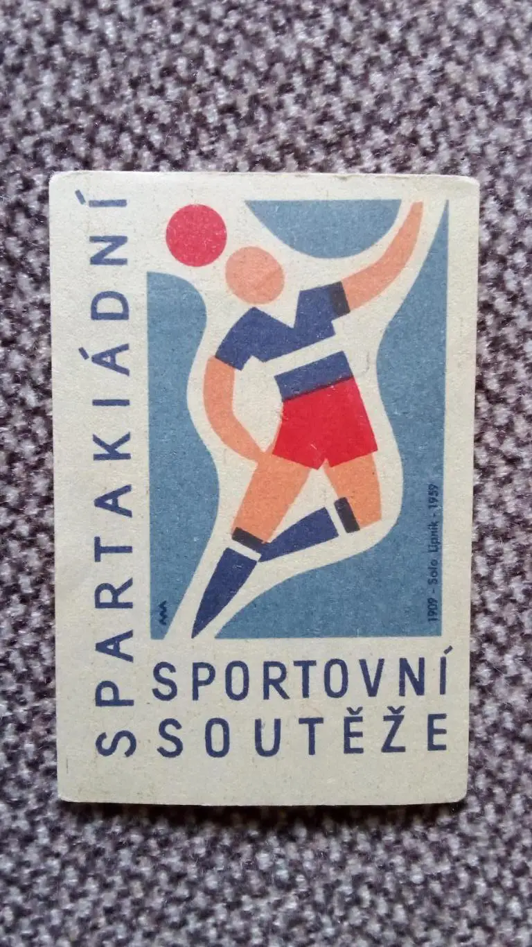 Спичечные этикетки (Спички) : Чехословакия (60-егоды) Футбол Спорт