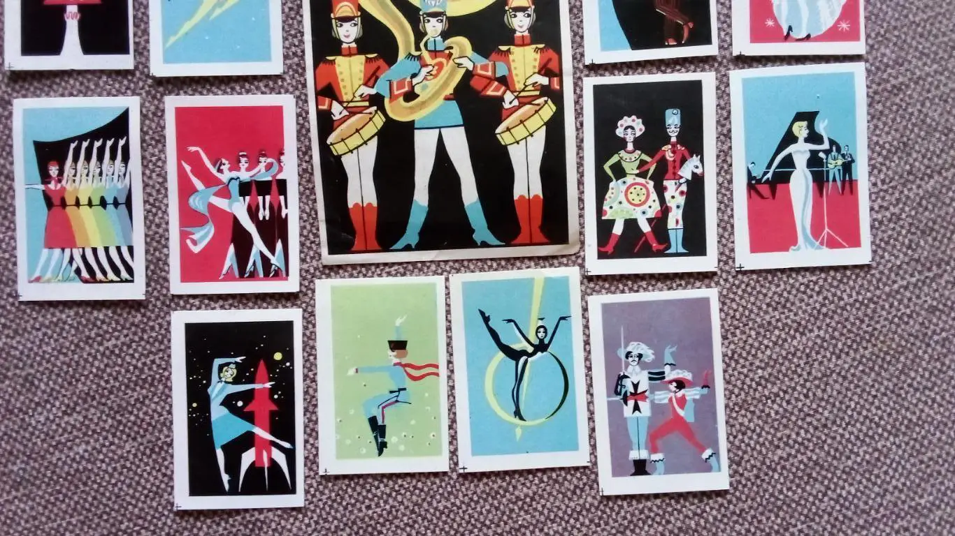 Спичечные этикетки (Спички) : СССР 60 - е годы Московский мюзик - холл (Эстрада) 3