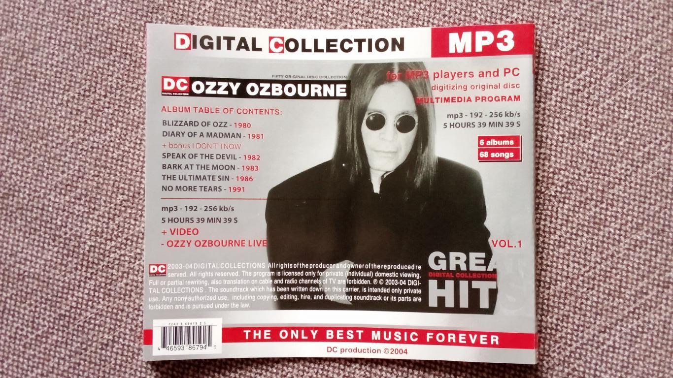 CD MP - 3 диск : Ozzy Osbourne ( 6 альбомов , 1980 - 1991 гг.) Metal Hard Rock 7