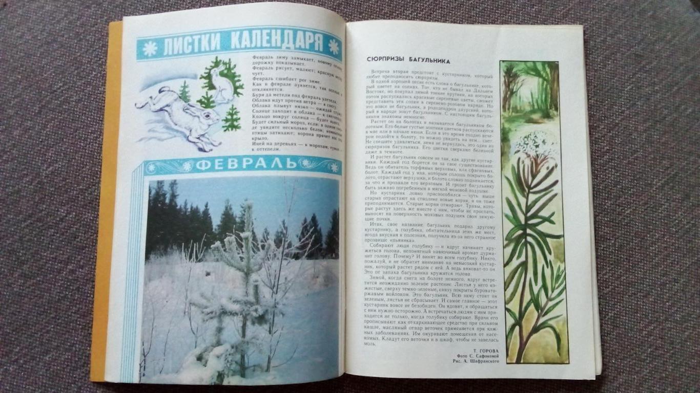 Журнал СССР : Юный натуралист № 2 (февраль) 1987 г. (Флора и фауна , животные) 7