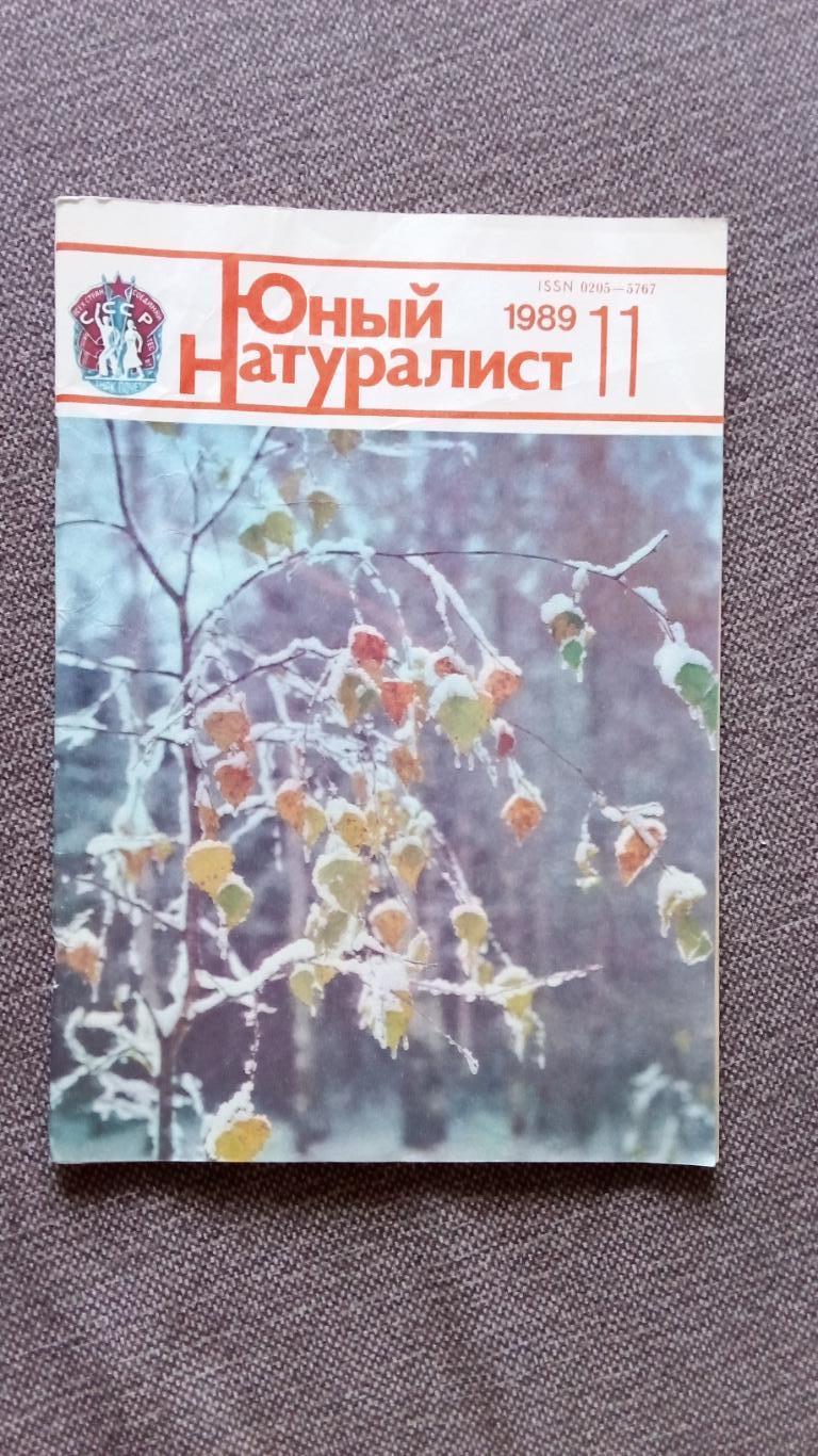 Журнал СССР : Юный натуралист № 11 (ноябрь) 1989 г. (Флора и фауна , животные)