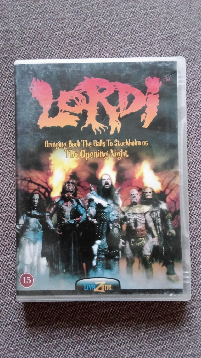 DVD диск : Lordi - The Opening Night 2006 г. (Концерт группы) Metal , Thrash