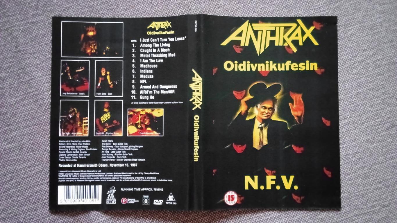 DVD диск : Anthrax - Oidivnikufesin (Концерт 1987 года) Metal , Thrash Metal 2