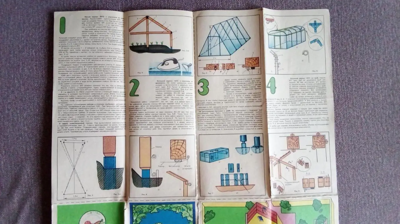 Строим парник 1990 г. Теплицы и парники (карта - схема ) 4