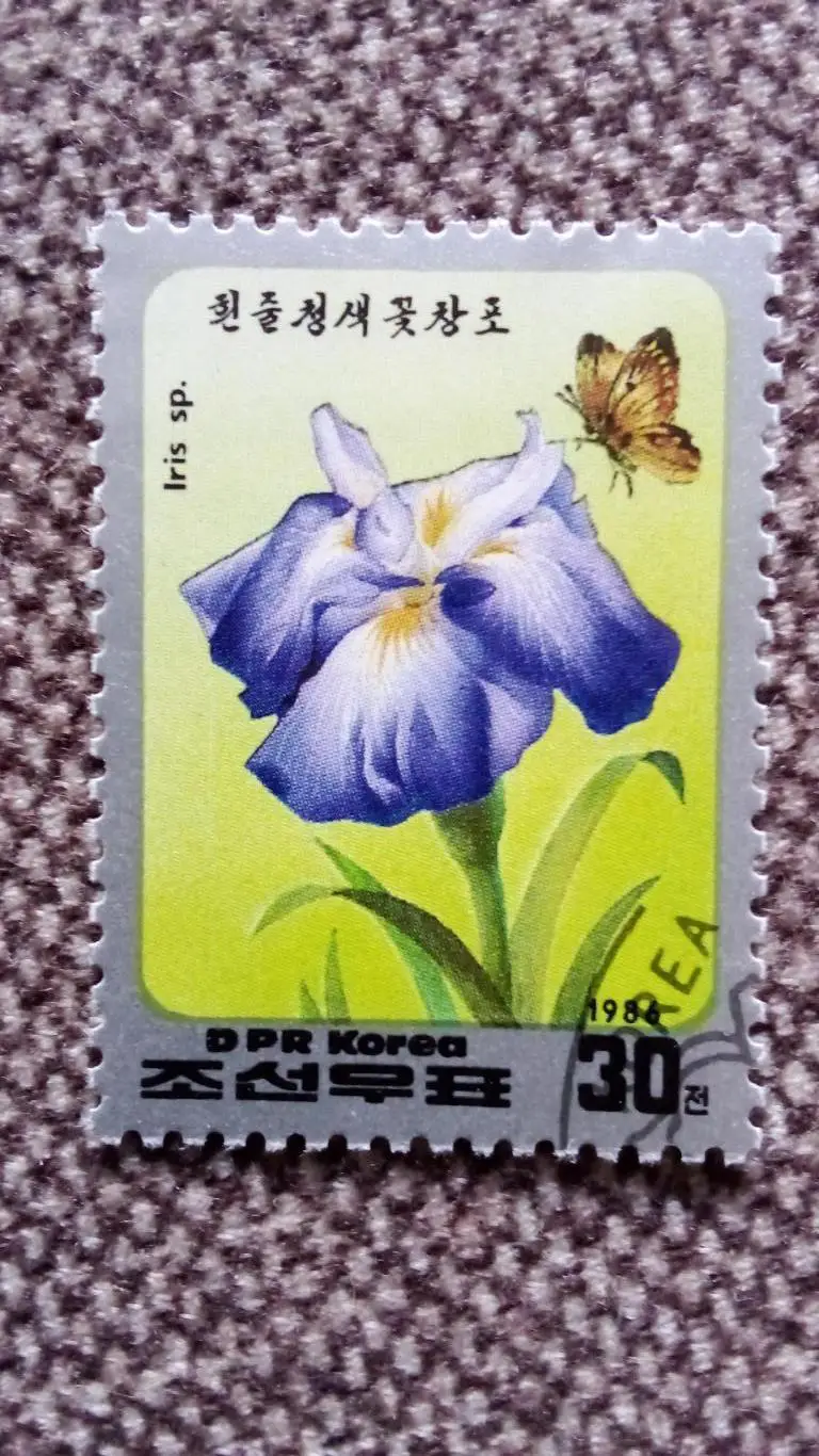 КНДР (Северная Корея) 1984 г. Цветы (флора растения) филателия