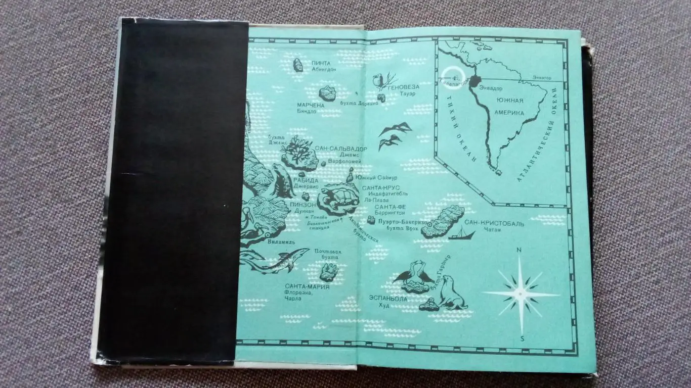 Зачарованные острова - Галапагосы 1971 г. (Галапагосские острова) Фауна и флора 3