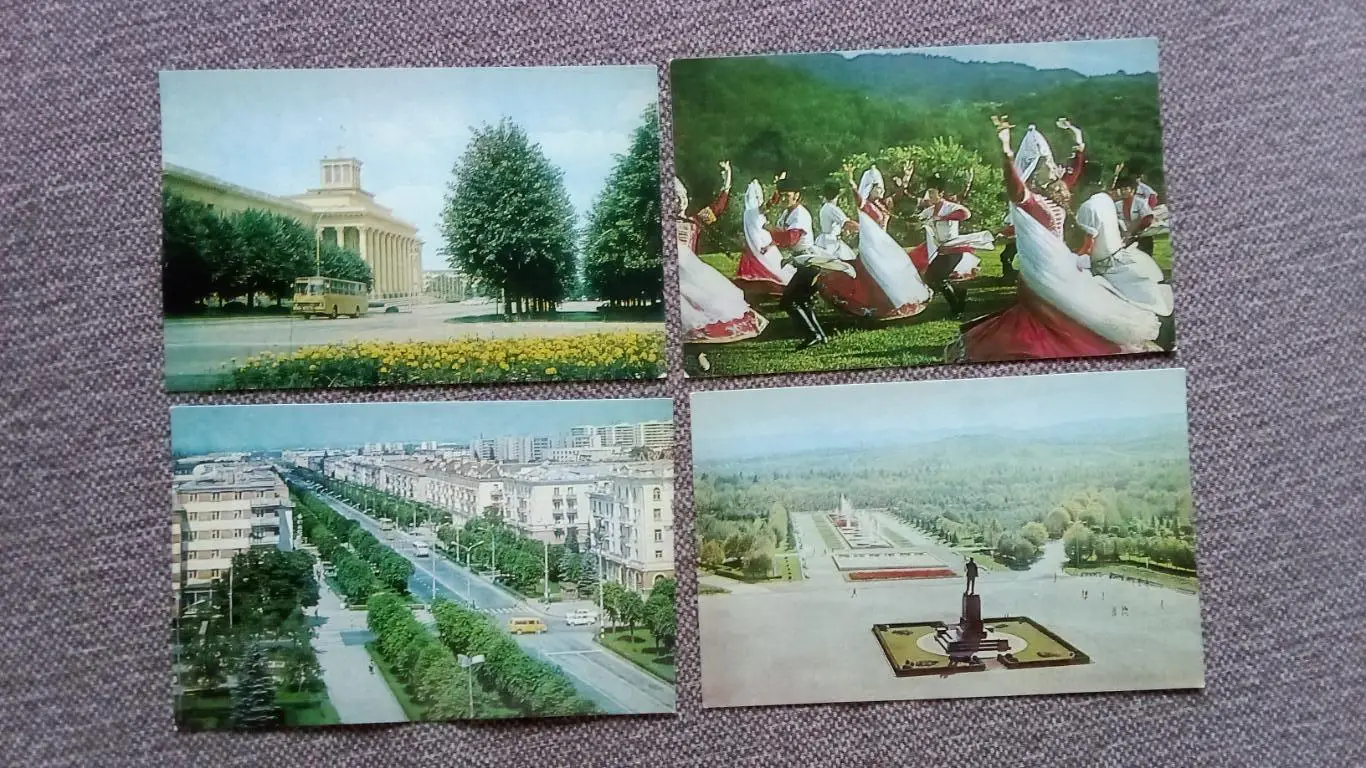 Города СССР : Нальчик (Кабардино-Балкария) 1984 г. полный набор - 17 открыток 3