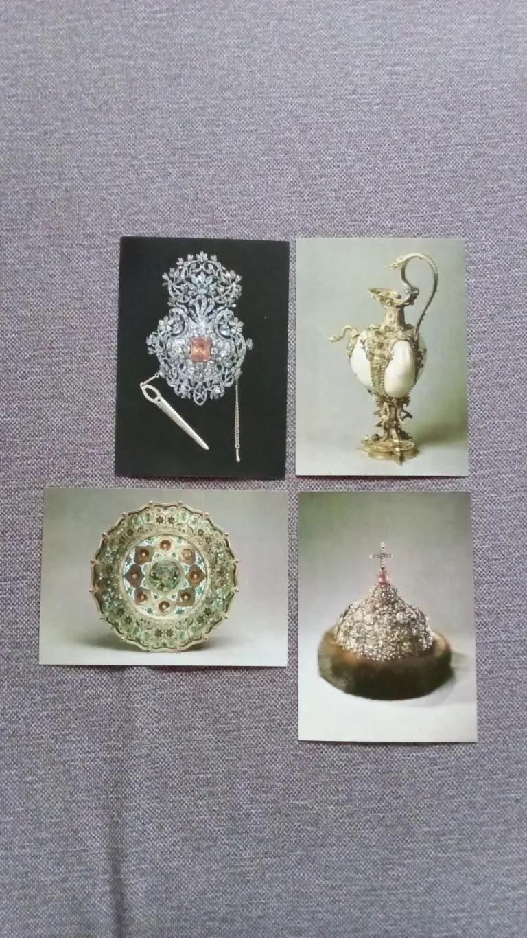 Оружейная палата Московского Кремля 1985 г. полный набор - 16 открыток (чистые) 5