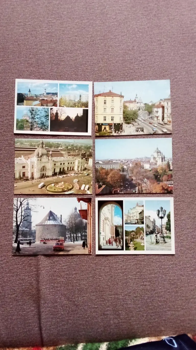 Города СССР : Львов(Украина) 1989 г. полный набор - 18 открыток (чистые) 3