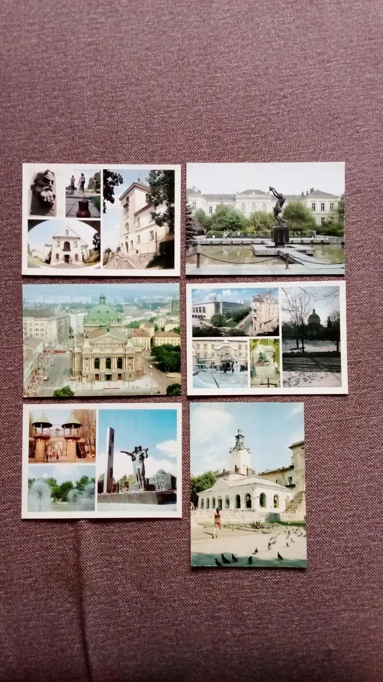 Города СССР : Львов(Украина) 1989 г. полный набор - 18 открыток (чистые) 4