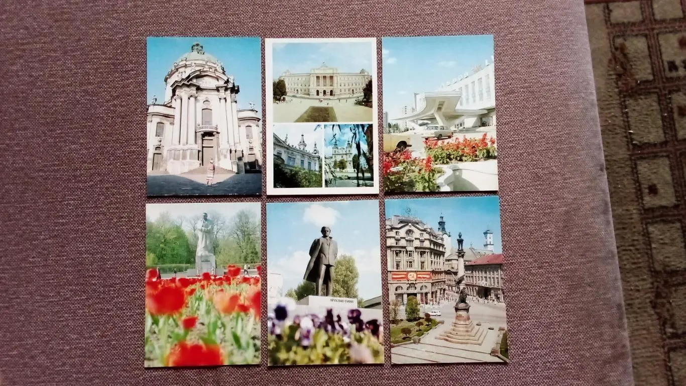 Города СССР : Львов(Украина) 1989 г. полный набор - 18 открыток (чистые) 5