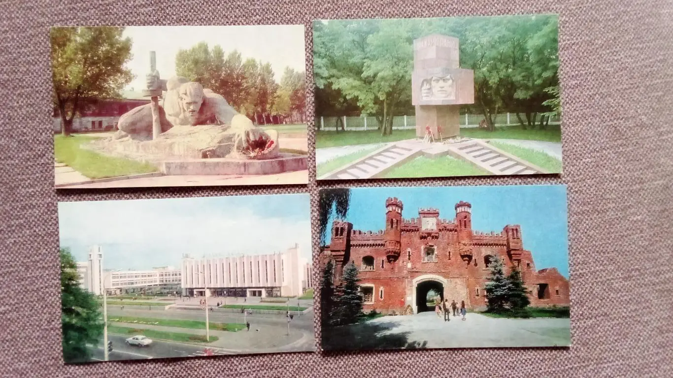 Города СССР : Брест (Белоруссия) 1980 г. полный набор - 17 открыток (чистые) 2