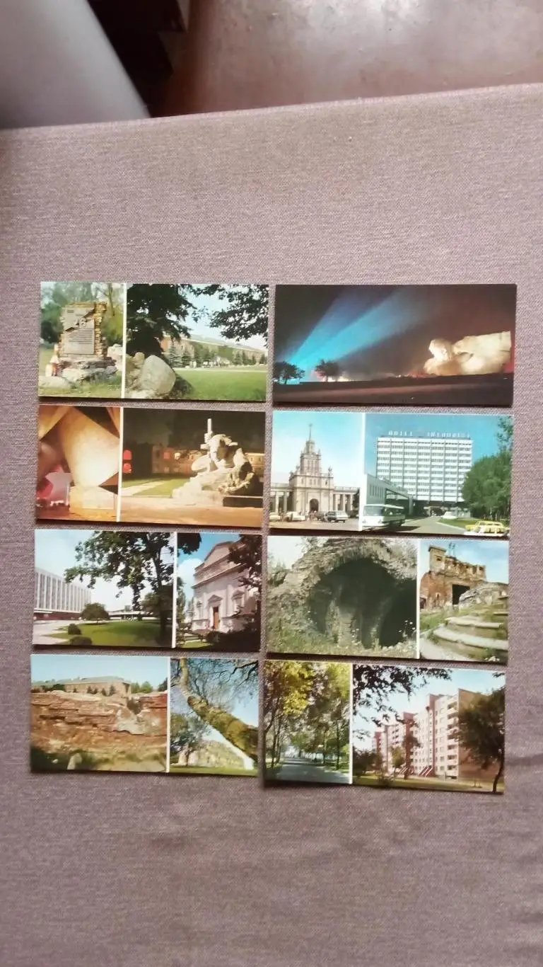 Города СССР : Брест (Белоруссия) 1981 г. полный набор - 24 открытки (чистые) 3