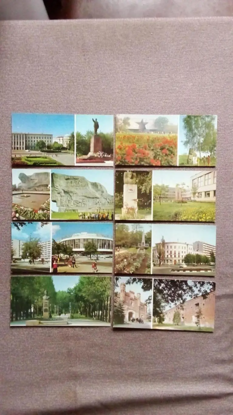Города СССР : Брест (Белоруссия) 1981 г. полный набор - 24 открытки (чистые) 4