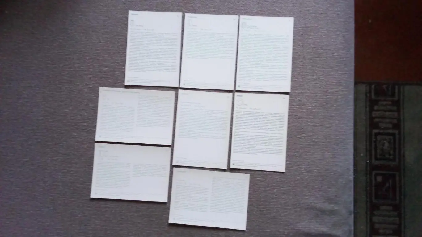 Удивительное в камне 1985 г. полный набор - 18 открыток (чистые) Искусство 6